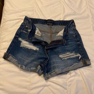 Aeropostale Distressed Blue Denim Shorts